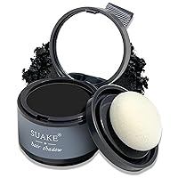 Root Cover Up Hairline Shadow Powder,Root Touch Up Hair Powder Quickly Conceals Hair Loss,Black Hair Toppers Color Shadow Powder,Long Lasting Hair Powder for Thinning Hair,Bald Spots,Beard Line