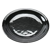 Black 4.5 Inch Round Plate with Rim [5.3 x 0.7 inches (135 x 17 mm)] | Medium Dish for Western Dinnerware