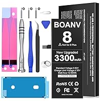 BOANV [3300mAh] Battery for iPhone 8, (2023 New Version) Ultra High Capacity New 0 Cycle Replacement Battery for iPhone 8 A1863, A1905, A1906 with Professional Repair Tool Kit