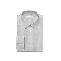 Calvin Klein Men's Dress Shirts Non Iron Stretch Regular Fit Check