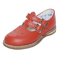 Toddler's/Kid's T-Strap/English Sandal/Dress Shoe - Skipper - Medium Width in Red 5394D65