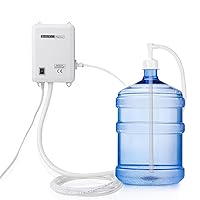 Bottled Water Dispenser Pump System - 20ft 110V AC US Plug Water Dispensing Pump with Single Inlet - Compatible Use with Coffee/Tea Machines, Water Dispensers, Refrigerators, Ice Makers