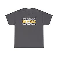 Womens Mama Shirt Fashion Graphic Tee Shirts Summer Tops Short Half Sleeves (US, Alpha, X-Large, Regular, Long, Charcoal)