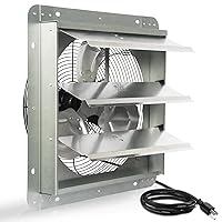 14 Inch Shutter Exhaust Fan With 1.65 Meters Power Cord Wall Mounted, High Speed 1950CFM, Vent Fan For Garages And Shops, Greenhouse,Attic Ventilation