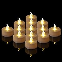 Tea Light Flameless LED Tea Lights Candles Flickering Warm Yellow 100+ Hours Battery-Powered Tea light Candle. Ideal for Party, Wedding, Birthday, Gifts and Home Decoration (200 pack warm yellow)