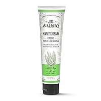 Natural Moisturizing Hand Cream, Hydrating Hand Moisturizer with Shea Butter, Cocoa Butter, and Avocado Oil, USA Made and Cruelty Free, 3.3oz, Aloe & Green Tea, Single