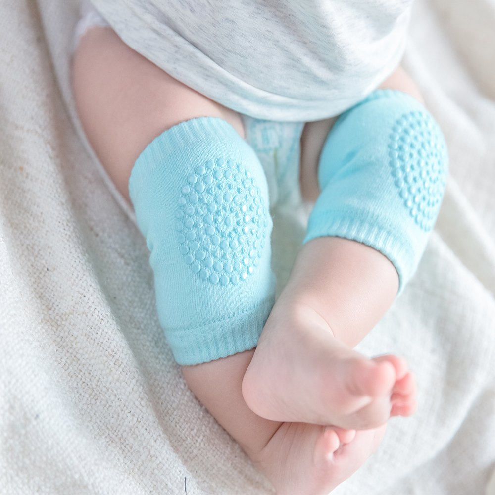 BOSONER Baby Crawling Anti-Slip Knee Pads,Unisex Baby Toddlers Kneepads 5 Pairs