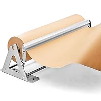 Paper Roll Dispenser and Cutter - Heavy Duty Kraft, Freezer, and Butcher Paper Dispenser - Non-Slip and Wall Mountable (18 Inches)(Up to 1000ft Rolls)