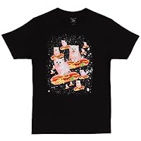 Bioworld Space Cat on Hot Dog Adult T-Shirt