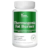 Dr Vitamin Thermogenic Fat Burner Brazilian Lean, Weight Loss Vitamins, Waist Trimmer & Supplements for Bloating 60 Capsules