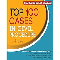 Top 100 Cases in Civil Procedure: Legal Briefs (Legal Case Briefs)