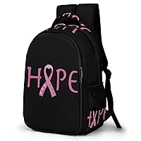 Breast Cancer Laptop Backpack for Men Women 16.5 Inch Lightweight Computer Bag Casual Daypack Work Bag