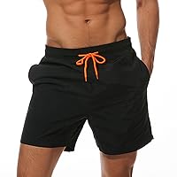 Men's Swim Trunks,Board Shorts with Gradient Print Swimsuit Trunks Quick Dry Beach Shorts Swimwear Bathing Suit