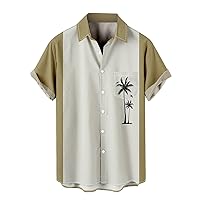 Hawaiian Shirt for Men 2024 Summer Beach Casual Short Sleeve Shirts Vacation Funny Printed Lightweight Fashion Tops
