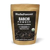 HerbsForever Babchi Powder – Psoralea Corylifolia – Discoloration & White Paches on Skin – 230 Gms
