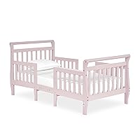 Emma 3-in-1 Convertible Toddler Bed in Blush Pink, Converts to Two Chairs and-Table, Low to Floor Design, JPMA Certified, Non-Toxic Finishes, Safety Rails