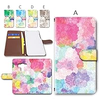 HTC J Butterfly HTV31 Notebook Type Case, Camera Hole, Diary Smartphone Case, Smartphone Cover, Leather, Watercolor Suisai [Design A]