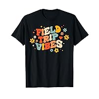 Hippie Face Field Trip Vibes Retro Groovy Field Day 2023 T-Shirt