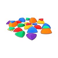 FANKHS 25 Sets Rainbow Kids Stepping Stones, Sensory Toys Balance Stepping Stone for Children, Non-Slip Thickening and Widening Material, Trainning Children's Vestibular Development and Balancing