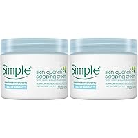 Simple Water Boost Skin Quench Sleeping Cream, 1.7 Ounce (Pack of 2)