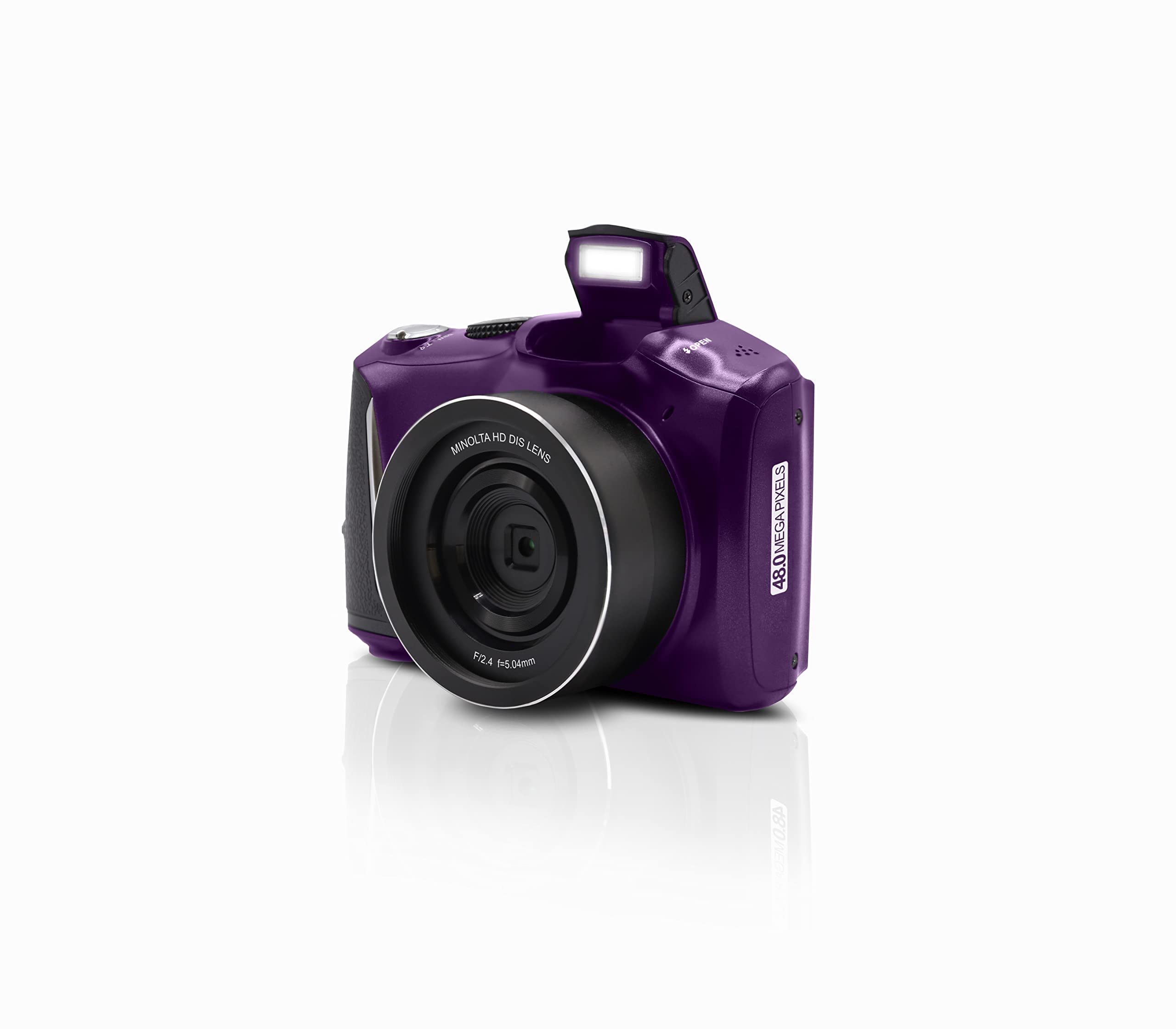 Minolta MND50 48 MP / 4K Ultra HD Digital Camera (Purple)
