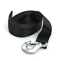 Seamander Boat Winch Strap with Hook and Safety Latch - Loop End - 2