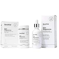 SeroVital® Hair Health Bundle – Supplement & Serum Formulated for Women Seeking Enhanced Hair Growth - Thicker, Strengthened Hair, Increased Scalp Coverage- For Age-Related Hair Loss