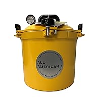 All American 1930 21.5qt Pressure Cooker/Canner (The 921), Mustard - Exclusive Metal-to-Metal Sealing System - Suitable for Gas, Electric, or Flat Top Stoves - Made in the USA