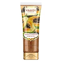 Vaadi Herbals Papaya Fairness Scrub Gel with Honey and Saffron, 110g