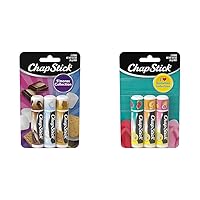 ChapStick S'mores Collection Graham Cracker & I Love Summer Collection Pink Lemonade, Peaches and Cream
