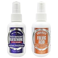 Advanced Glutathione + Advanced Fulvic Acid | Powerful Antioxidant Plus BioAvailable Trace Minerals for Optimal Health & Rejuvenation