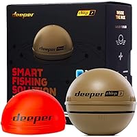 Deeper Chirp 2 and Flexible Arm Mount 2.0 - Portable Fish Finder and Depth Finder for Kayaks, Boats and Ice Fishing