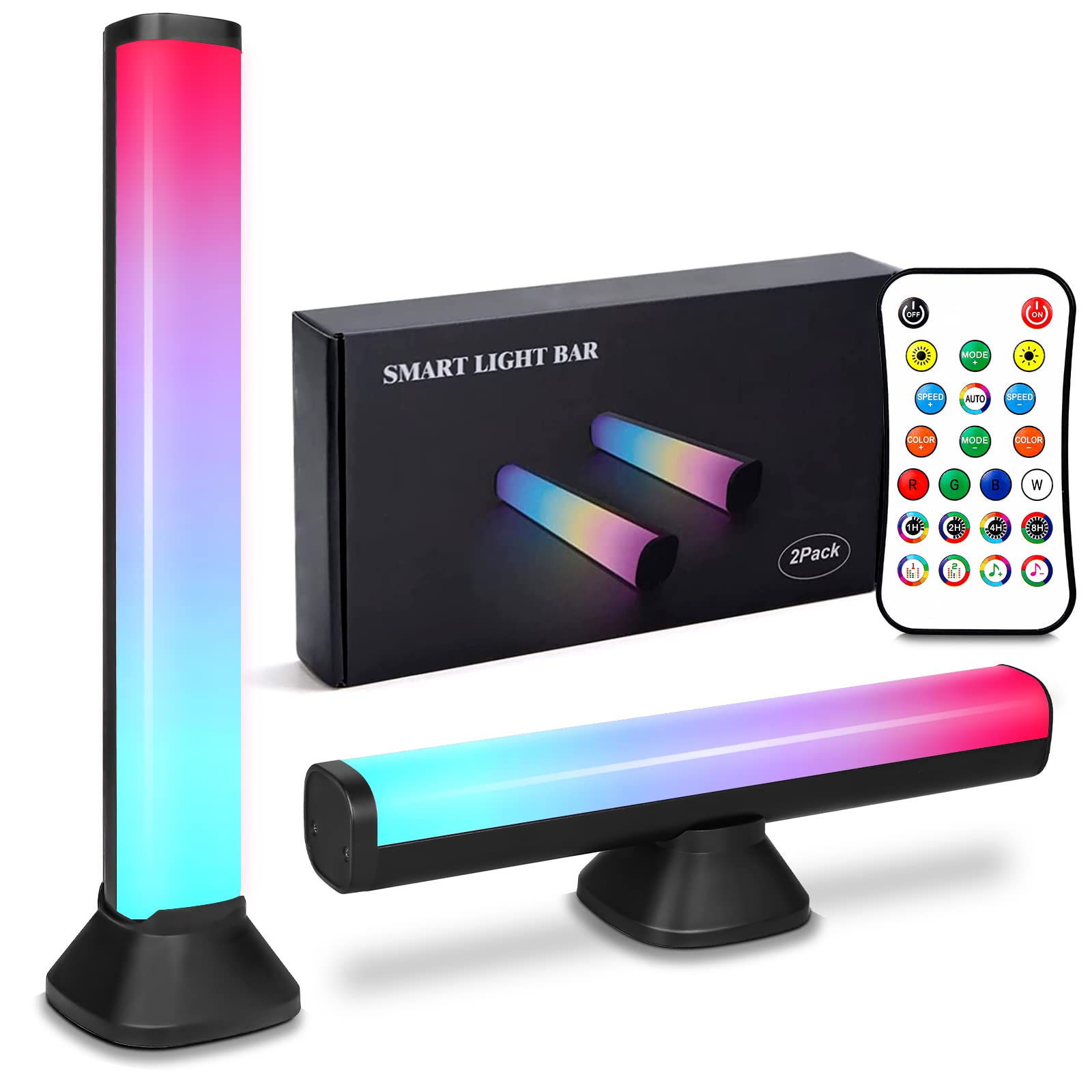 Mua Semlos 2PCS Smart RGB LED Light Bars Sync with Music, Colour ...