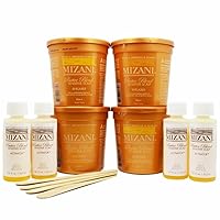 Mizan Butter Blend Sensitive Scalp Relaxer Rhelaxer 4 Applications KIT