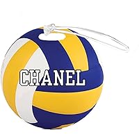 Volleyball Chanel Customizable 4 Inch Reinforced Plastic Luggage Bag Tag Add Any Number or Any Team Name