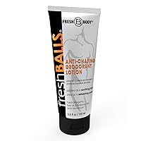 Fresh BALLS - Men's Anti-Chafing Soothing Cream to Powder - Ball Deodorant and Hygiene for Groin Area - The Original Anti Chafe Lotion for Men, 3.4 fl oz