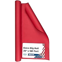 IDL Packaging Red Kraft Paper Roll 36