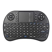 Mini Wireless Keyboard - 2.4GHz Controller with Touchpad Mouse Combo by TV xStream, Compatible with Android TV Box, IPTV, HTPC, Smart TV, PC, X-Box,etc.