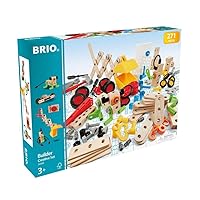 Brio Builder 34589 - Builder Creative Set - 271 Piece Construction Set STEM Toy with Wood and Plastic Pieces for Kids Age 3 and Up