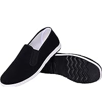 Chinese Traditional Old Beijing Shoes Kung Fu Tai Chi Shoes Rubber Sole Unisex Black