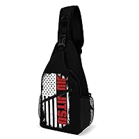 JIU-Jitsu Flag Printed Crossbody Small Sling Backpack Sling Bag Chest Bags Daypack for Travel Sport