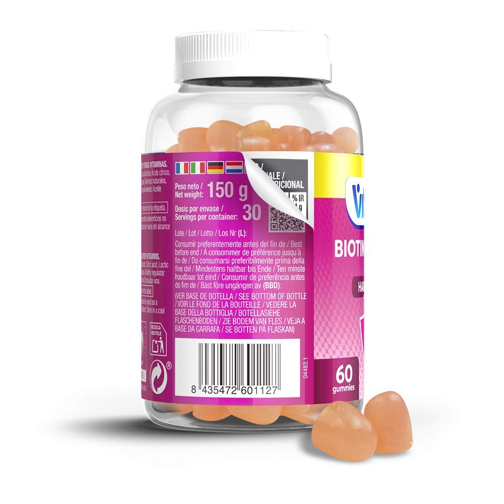 Mua VITALDIN Biotin + Collagen Gummies - Beauty Supplement - 2500mcg Biotin,  Vitamin C & E - 60 Fruit Gums (for 1 Month) Citrus Flavour - For  Maintaining Normal Skin and Hair -