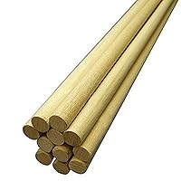 Unfinished Birch Dowel Rods for Crafts – 100 Ct., 3/4 x 12 in. Kiln-Dried Wooden Dowel Rod Craft Sticks in Bulk – Durable Wood Sticks That Resist Warping for Home, School, DIY, & More by Hygloss