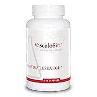 Biotics Research VasculoSirt– Formulated with The Assistance of Mark Houston, MD, Cardiovascular and Healthy Support for Healthy Blood Flow Support, CoQ10, Gingko (300 Caps)