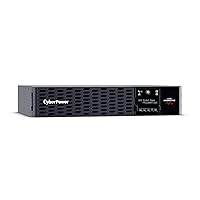 CyberPower PR2200RT2UC Smart App Sinewave UPS System, 2200VA/2200W, 8 Outlets, 2U Rack/Tower, AVR