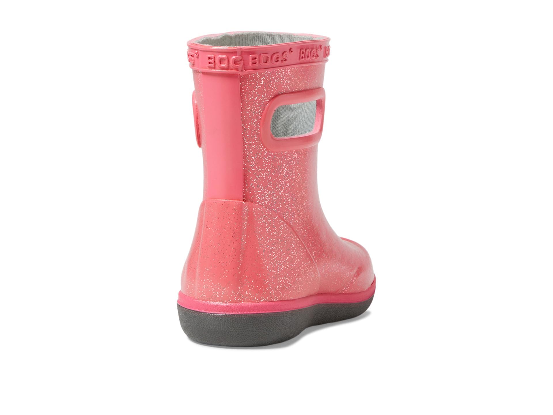 Bogs Girls Kids' Skipper II Rain Boot, Pink, 4 Toddler