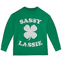 St. Patricks Day Sassy Irish Lassie Toddler Long Sleeve T Shirt