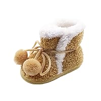 Toddler Girls Sparkly Shoes Baby Girls Boys Warm Shoe Soft Booties Snow Soft Comfortable Bow Toddler Sneaker