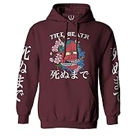 VICES AND VIRTUES Front Demon Graphic Traditional Japanese Till Death Anime Aesthetics Hoodie