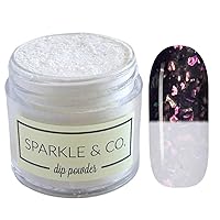 Dip Powders – dp.332 Sunshadow (White to Black Opal Sun Change) 1 Ounce Dipping Powder Jar For Manicure DIY Spring Shade, No Lamp Needed